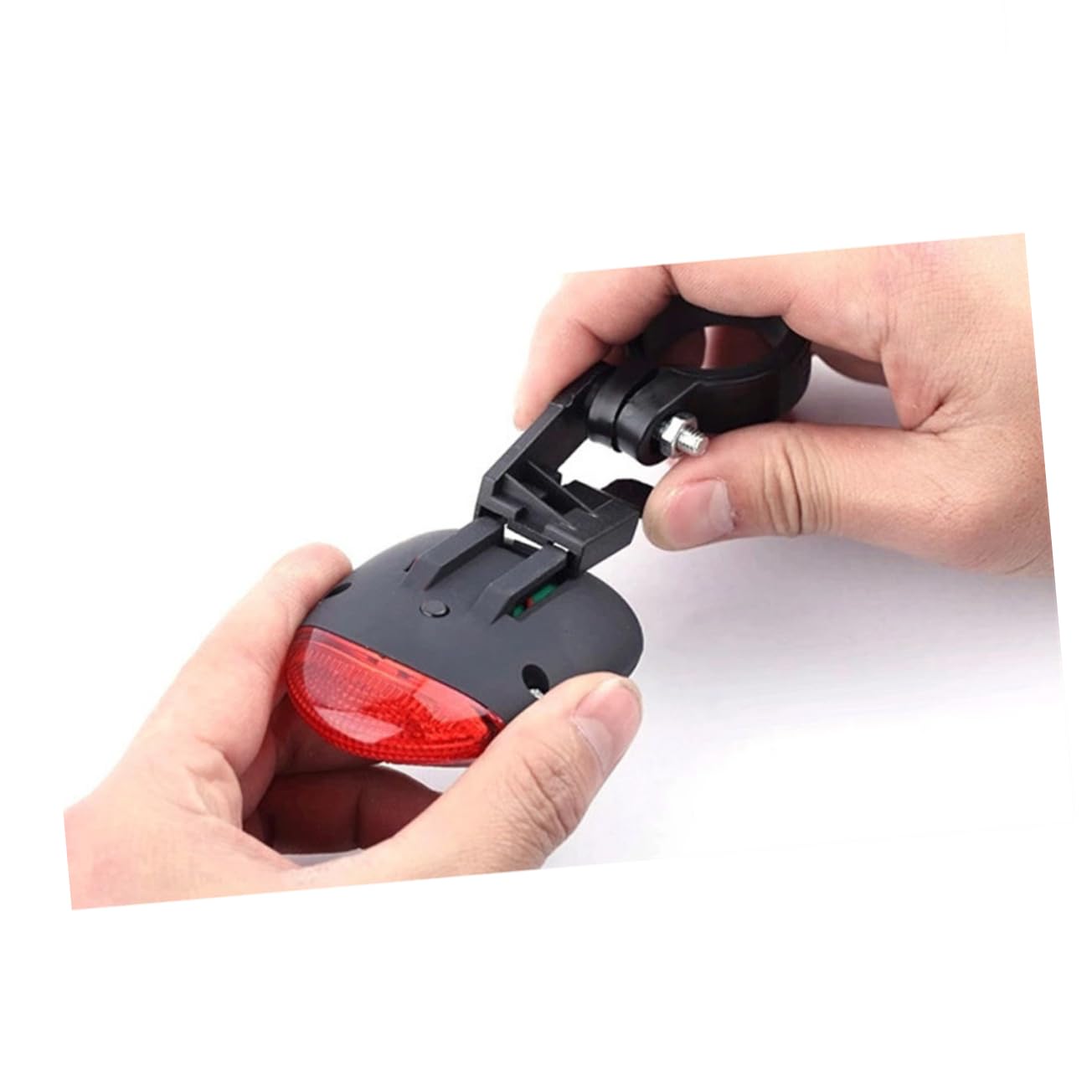 INOOMP 2pcs Rear Bike Light Solar-Powered Taillight Large Red Bike Rear Lights 3 Modes