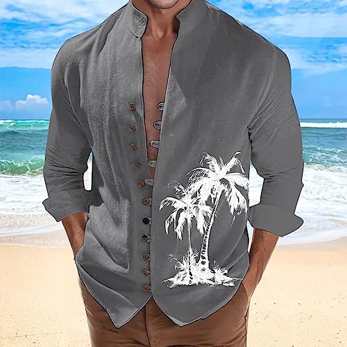 Chemises manche courte solid henley shirts casual pour l'été - 3