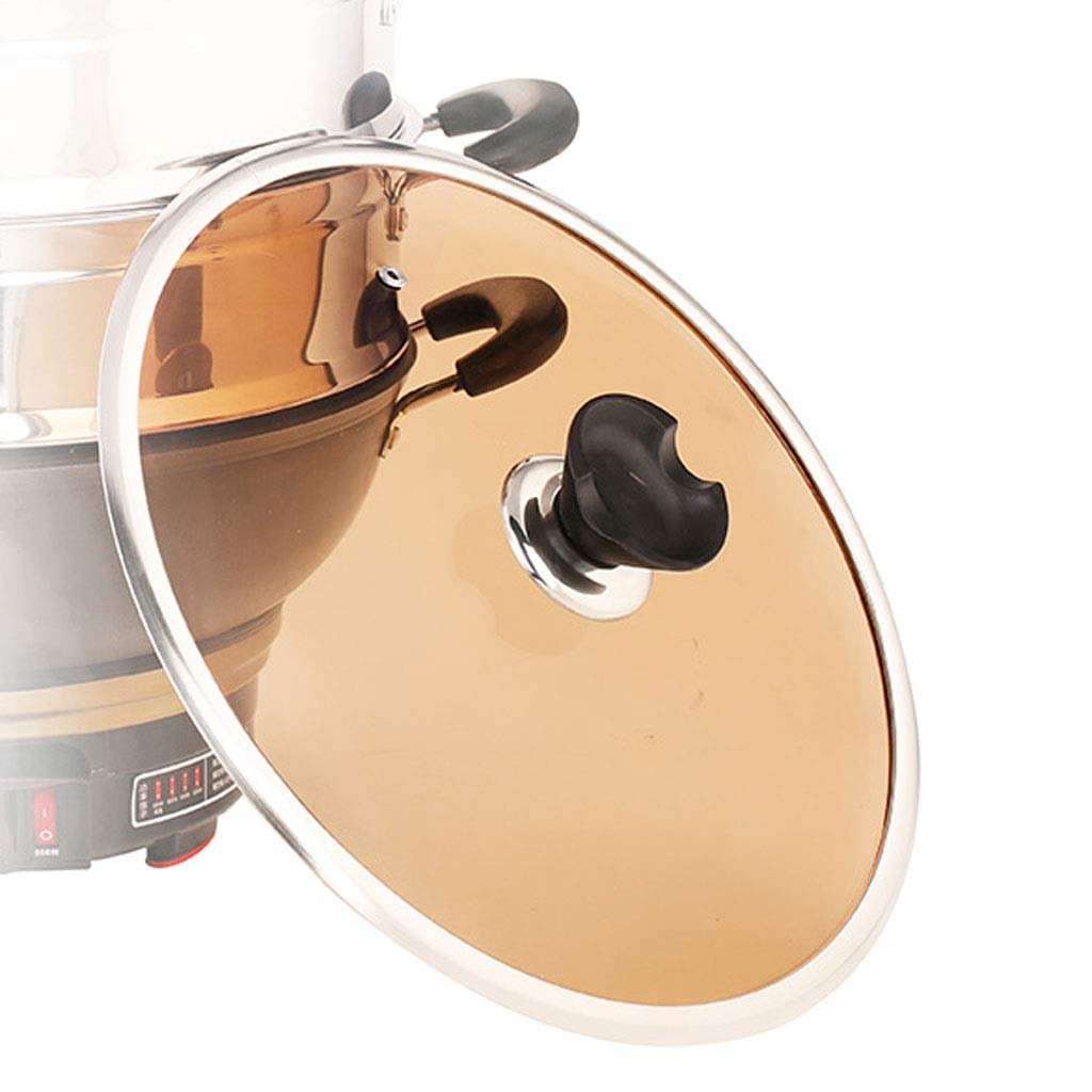 Ersatzabdeckung universal, transparent, Ersatzglas Pfanne Iron Pot Küche Abdeckung, mehrere Größen können ausgewählt werden (32 cm)