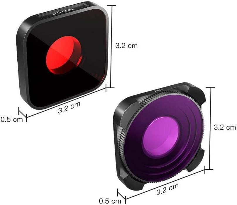 Filtri Subacquei YALLSAME Per GoPro Hero 9-12 - Rosso E Magenta, Per Immersioni - Foto 5
