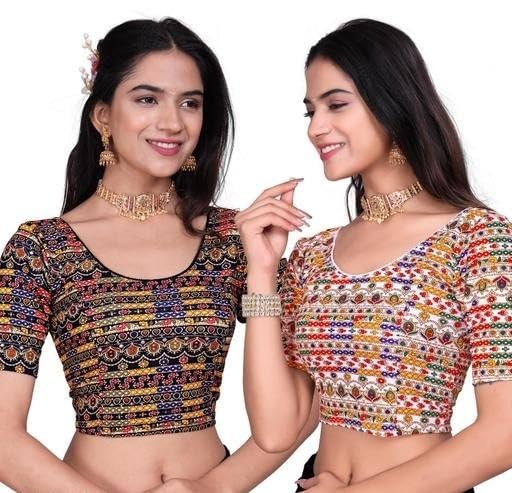 Combo of 2 Designer Aztec Pattern Readymade Blouses Stretchable for Women and Girls Comfortable Fit-picture-52
