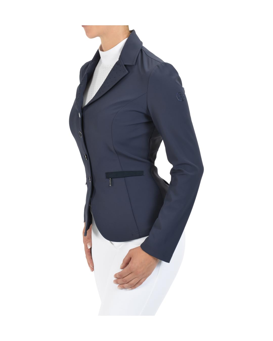 Equiva Damen Turnierjacket Frankfurt, Elegantes Reitsakko mit taillierter Passform, atmungsaktiv und bewegungsfreundlich, ideal für Turnier und Wettkampf