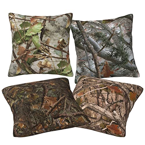 Worltoldb BZT333 Real Camo Throw Pillow Covers Set Of 4 Decorative Soft Linen Fabric Square Cushion Case thumb #6