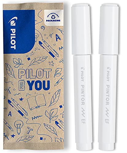 Pilot - Lot de 2 Pintor - Marqueur peinture - Blanc - Pointe extra fine