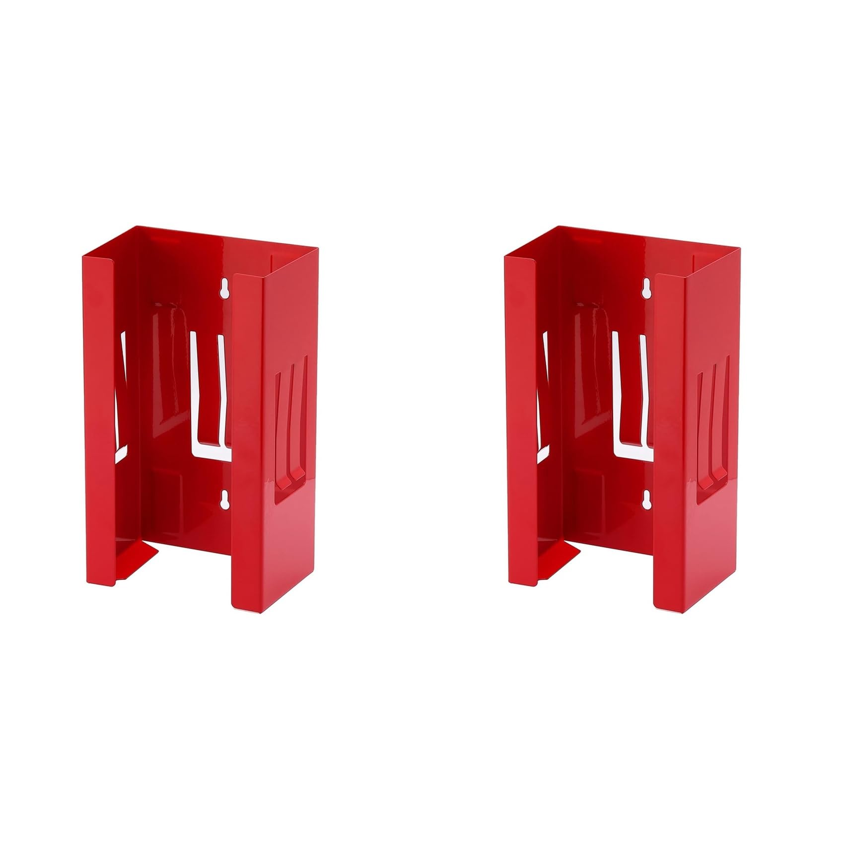 Ctrlzs Red 2X Magnetic Glove/Tissue Dispenser, 8Lbs Capacity,Glove Dispenser Wall Mount, Glove Box Holder, Glove Holder