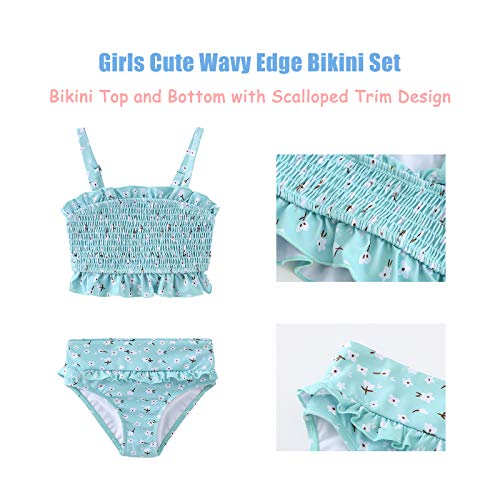 Image of Moon Tree Girls Two Piece Bikini Swimsuits Bathing Suit Athletic Swim Suit