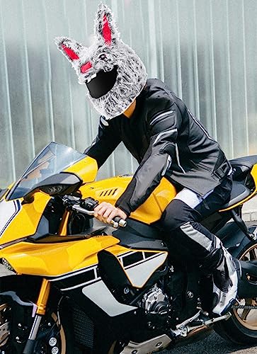 Huamengyuan Copricasco da motociclista in peluche