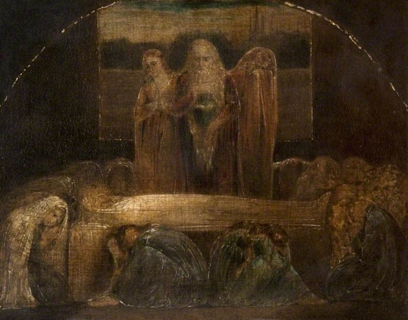 Toile La Deposizione William Blake 50 x 70 cm impression artistique haut de gamme