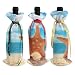 Produktbild BUXI Printing Red Wine Bag,Strand Seestern Wunderbare Print Geschenk Rotwein Taschen Für Küche Home Decor 12x34cm