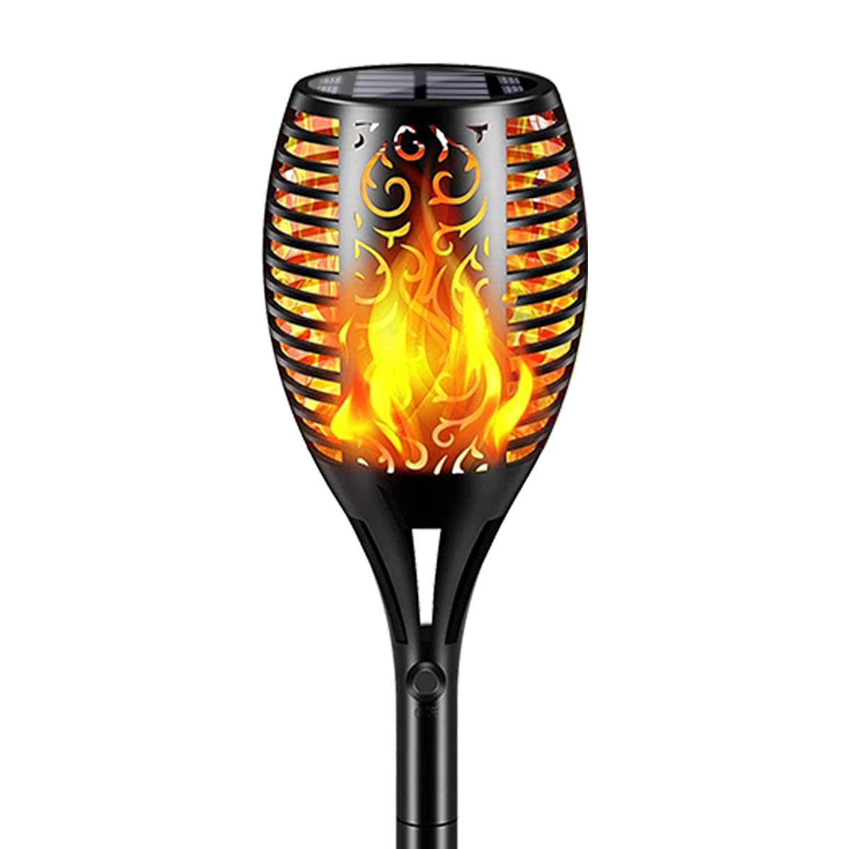 Spielen Toys Solar Fire Mashal Flame Lights Outdoor Lantern Waterproof Long Lasting Flame Fire Dawn to Dusk Decoration Lighting with 3 Mode Attachment & Auto On/Off for Outdoor Home Garden Balcony