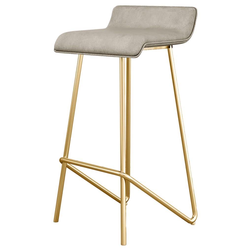 Sgabello da bar senza schienale alto da banco moderno in pelle PU cucina isola colazione con gambe in metallo indipendenza