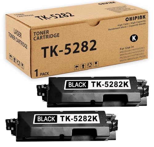 Image of TK5282 TK-5282 Toner Cartridge Compatible for Kyocera TK-5282K 1T02TWCUS0 Black Toner for Ecosys M6235cidn M6635cidn P6235cdn M6235 M6635 P6235 Printer(Black, 2-Pack)