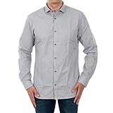 herren oberhemden größen  JACK & JONES Herren JPRJENSON Shirt L/S NOOS Businesshemd, Grau (Dark Grey Slim Fit), Small