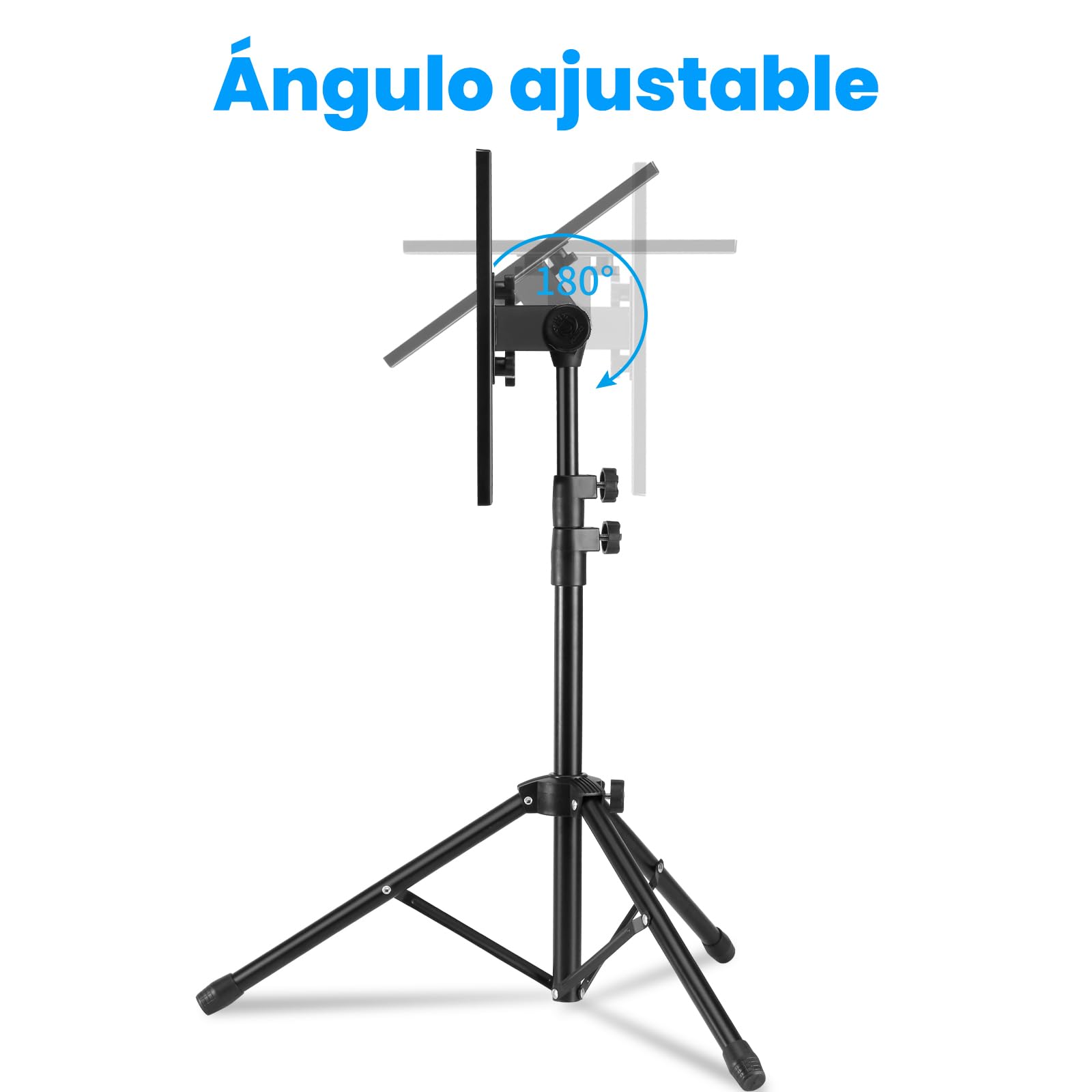 Tossbiss Trépied pour projecteur, hauteur réglable 43,2-119,4 cm, avec sac de transport