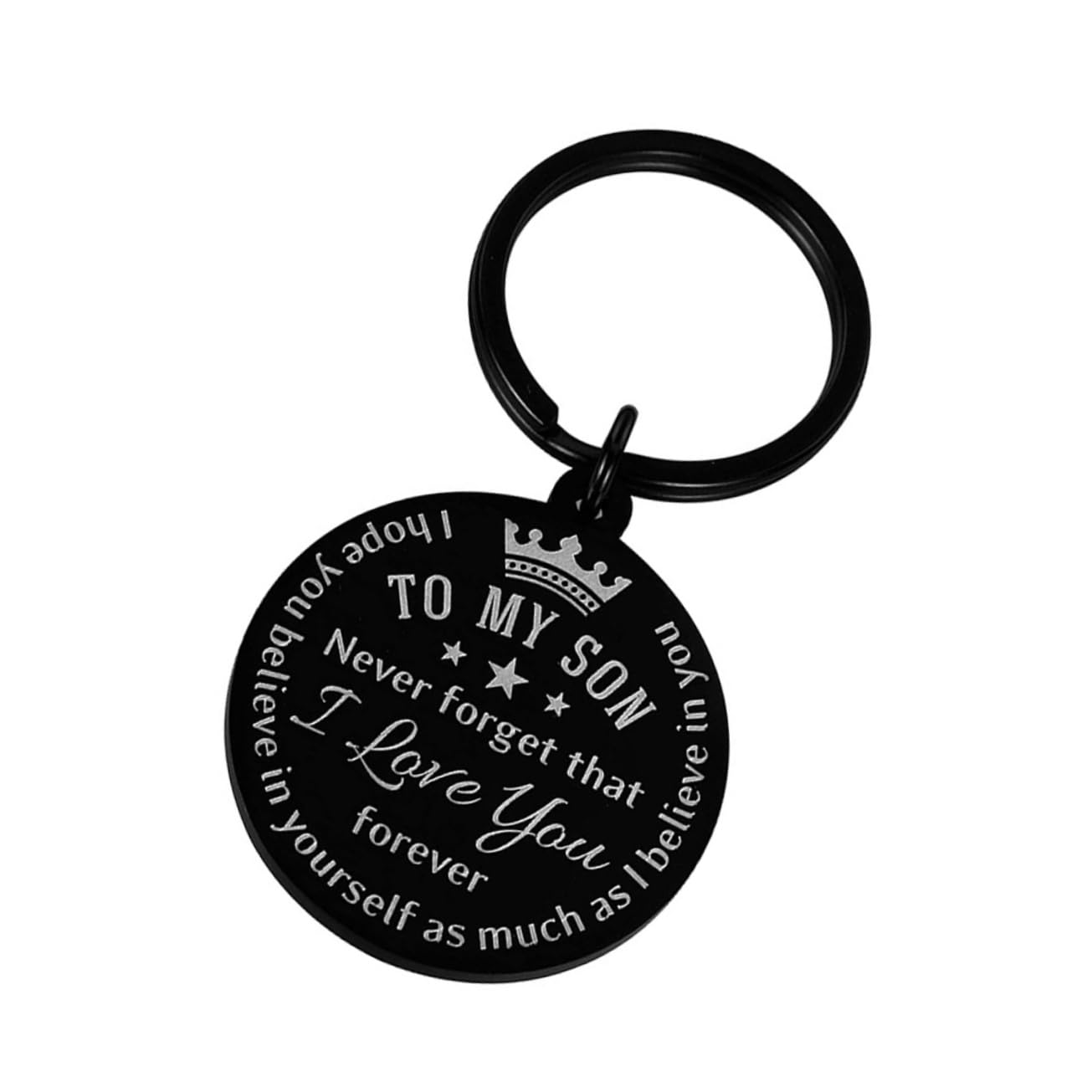 FOMIYES Multifunctional Keychain Pendant Stainless Steel for Son Motivational Present