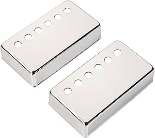 Banworks Brass Imperial Humbucker Covers 49.2mm (1-15/16") Guitar Pickup Covers Neck/Bridge Pickup Covers for USA Made Electric Guitar Humbucker Pickup Gibson Les Paul Pack of 2 JT/SYQG-15 Nickel