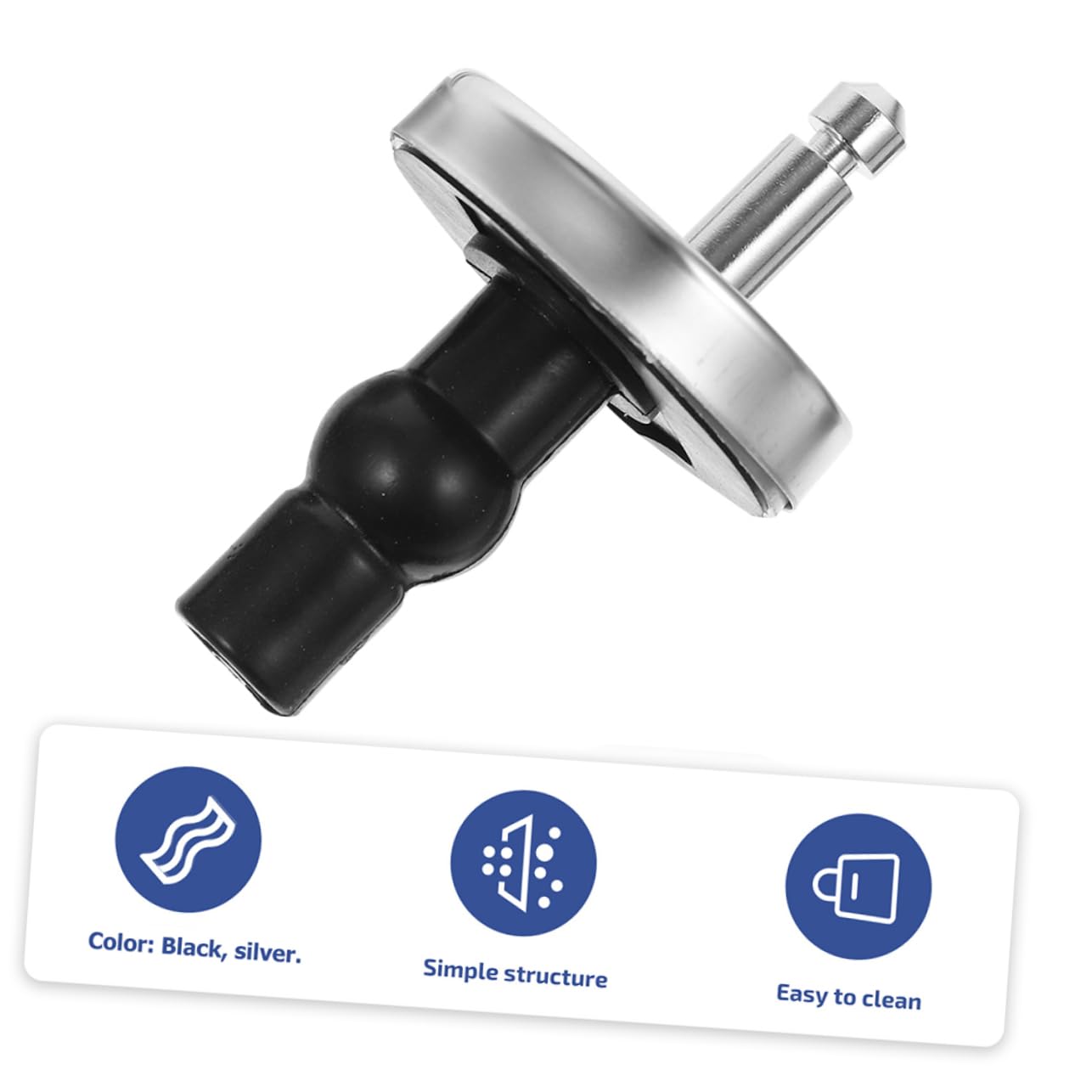 Gadpiparty 40piezas Inoxidable para Asiento De Inodoro Compatible Mayoría De Cubiertas De Inodoro Fijación y Estable De Bisagras para Tapa De WC
