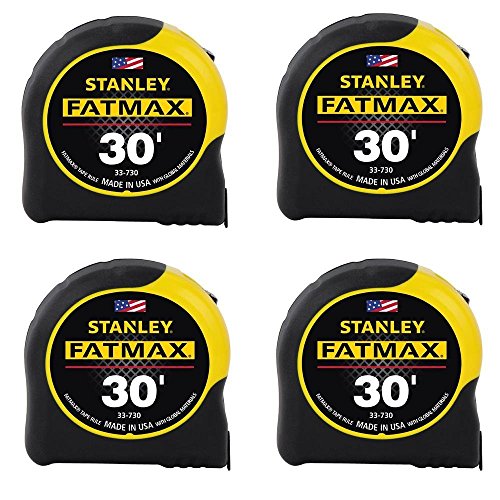 Stanley Hand Tools 33-730 Cinta Métrica 1-1/4" x 30', 4 Unidades miniatura 1