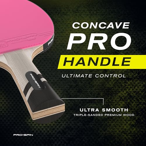 Image of PRO-SPIN Ping Pong Paddles - ITTF Approved Professional Table Tennis Rackets with Carbon Fiber for Superior Control | 7-Ply Blade, Premium Rubber, 2.0mm Sponge