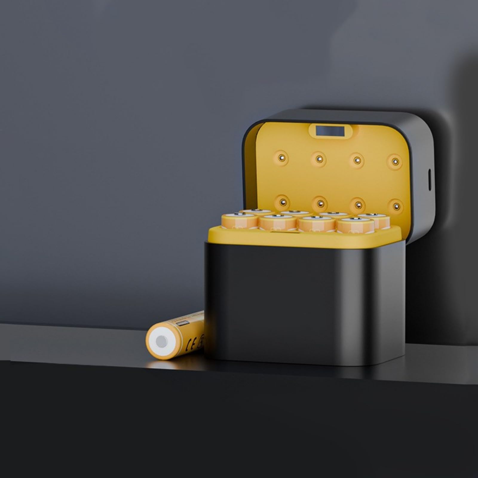 Baterías de litio AA recargables 1 5 V adaptador de carga doble para fuente de alimentación constante caja de almacenamiento de alta capacidad recargable