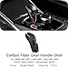 JSWAN Carbon Fiber Gear Shift Knob Cover Fit for BMW M2 G87 M3 G80 M4 G82 G83 (2023 to 2025) Automatic Shift Lever Trim Cover Shift Head Shifter Trim Panel Cover Glossy Interior Accessories