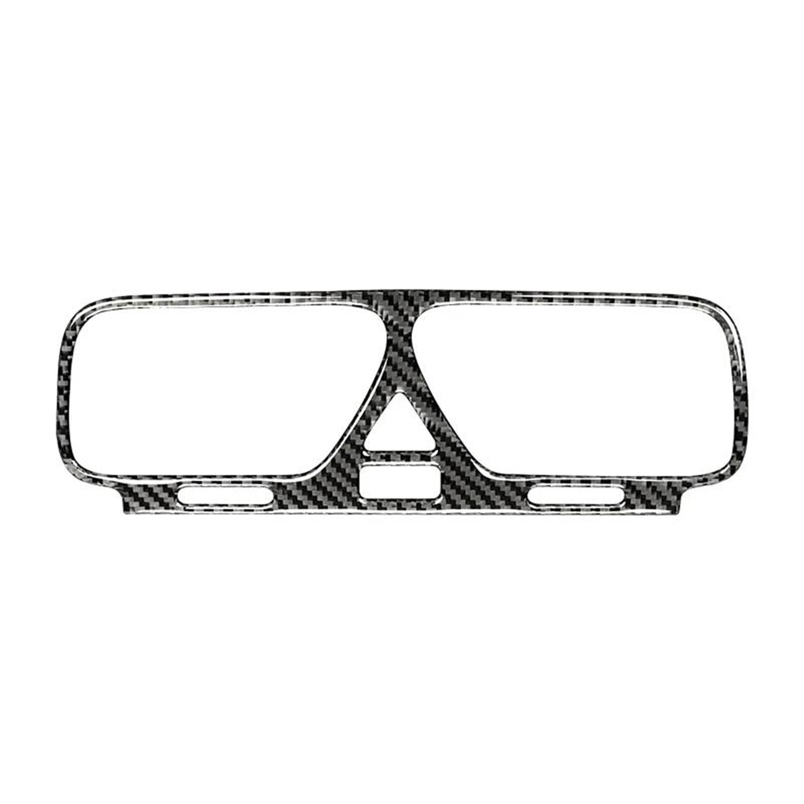 for VW for Scirocco R 2009-2016 Car Accessories Internal Cover Stickers Central Air Vent Decoration OOPUHKSY(Black Carbon Fiber)