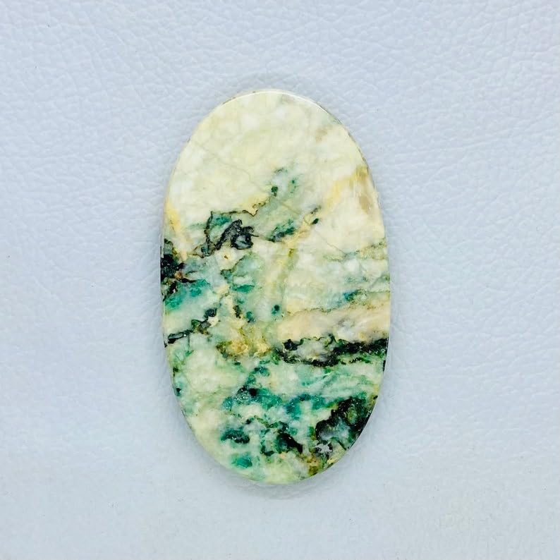 Mariposite naturelle pour fabrication de bijoux cabochon 65x37x5mm - 5