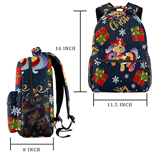 Sac à dos licorne rose résistant avec compartiment ordinateur portable