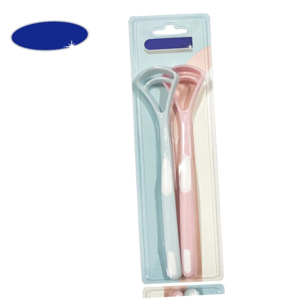 CLISPEED 10 Pack Tongue Cleaners Brush Tongue Scraper Oral Tools Fresh Breath Travel Size