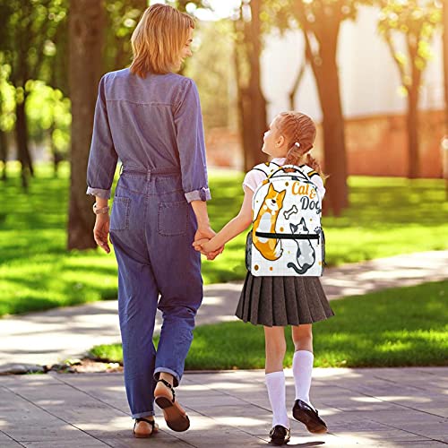 Sac à dos d'écolier léger et décontracté multicolore pour filles et garçons