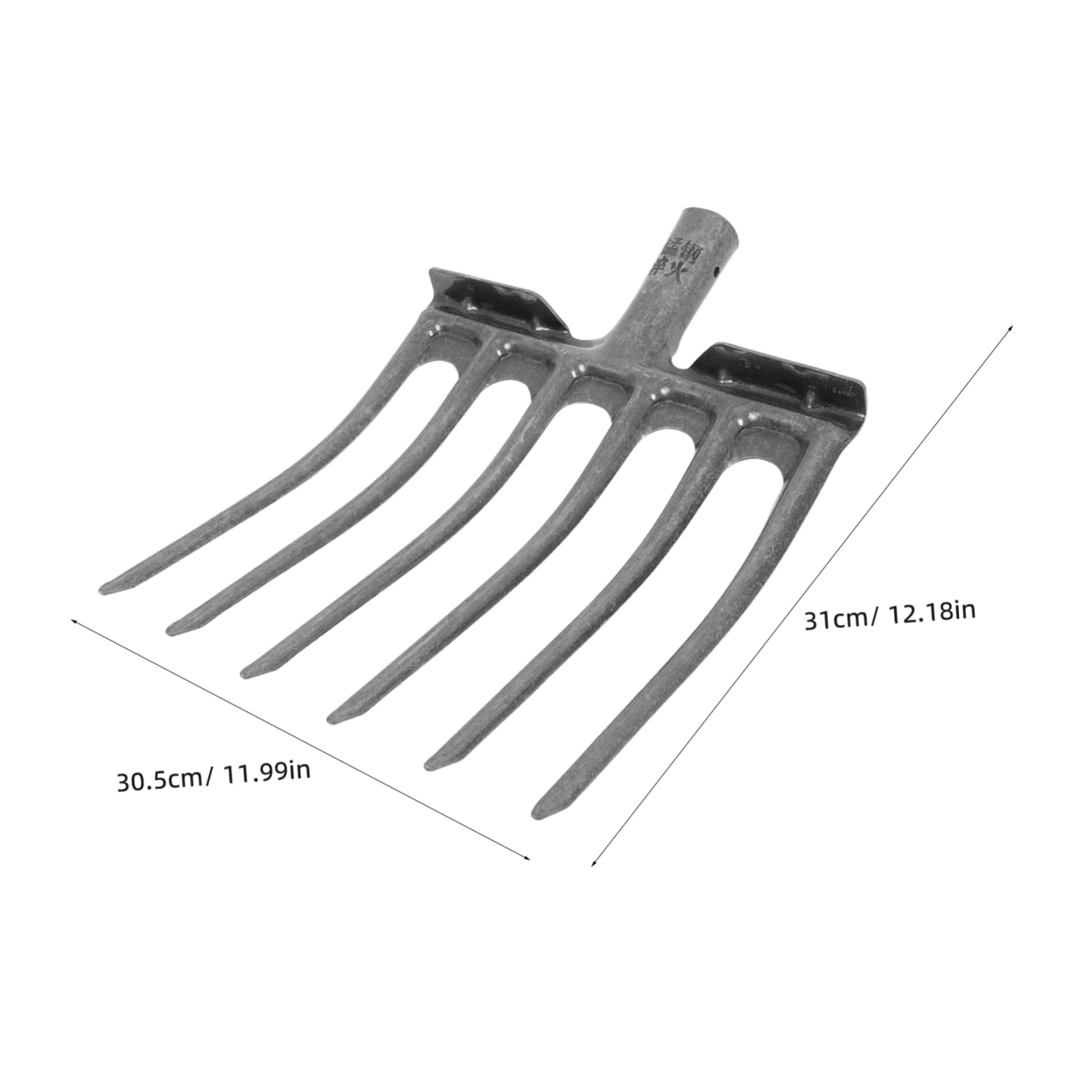 BESPORTBLE Testa Di Rastrello Agricolo in Acciaio a Cinque e Sei Denti, Sostituzione Per Aratura Profonda, Aerazione Del Terreno e Raccolta Di Foraggio e Frutta, Facile Installazione Con Mani