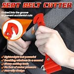 Car Window Breaker Seatbelt Cutter, One Second Safety Hammer - Image 4