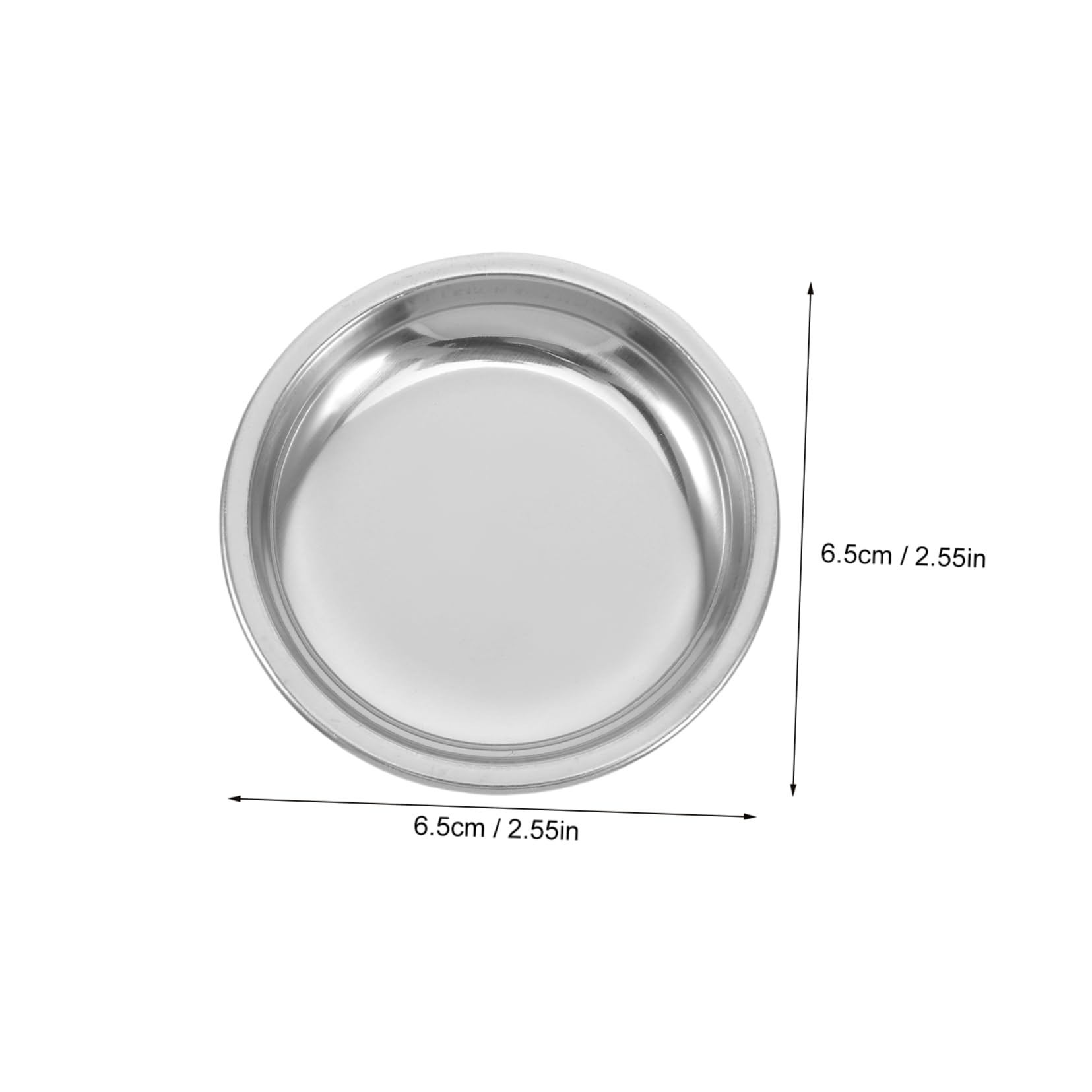 KICHOUSE Organize Tea Bags 12pc Stainless Steel Saucer Tea Storage Dish Perfect for