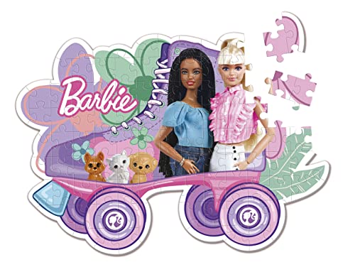 Clementoni 27164 Barbie Supercolor Shaped Barbie-104 Pieces-Jigsaw Puzzle for Kids Age 6-Made in Italy, Tan, Medium - Image 4