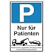 Produktbild WANDKINGS Hinweisschild - Parkplatz Nur für Patienten! - stabile Aluminium Verbundplatte - Wähle eine Größe - 30x20 cm