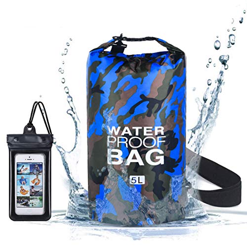 Flintronic   Bolsa Impermeable  5L Mochila IP66  para Canoa Kayak Barco Camping Natación