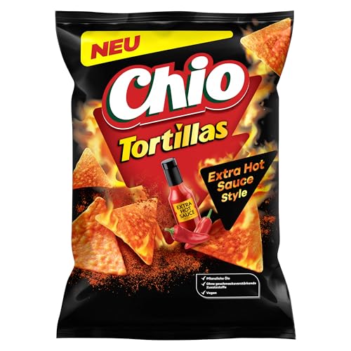 Chio Tortillas Extra Hot Sauce Style 110g