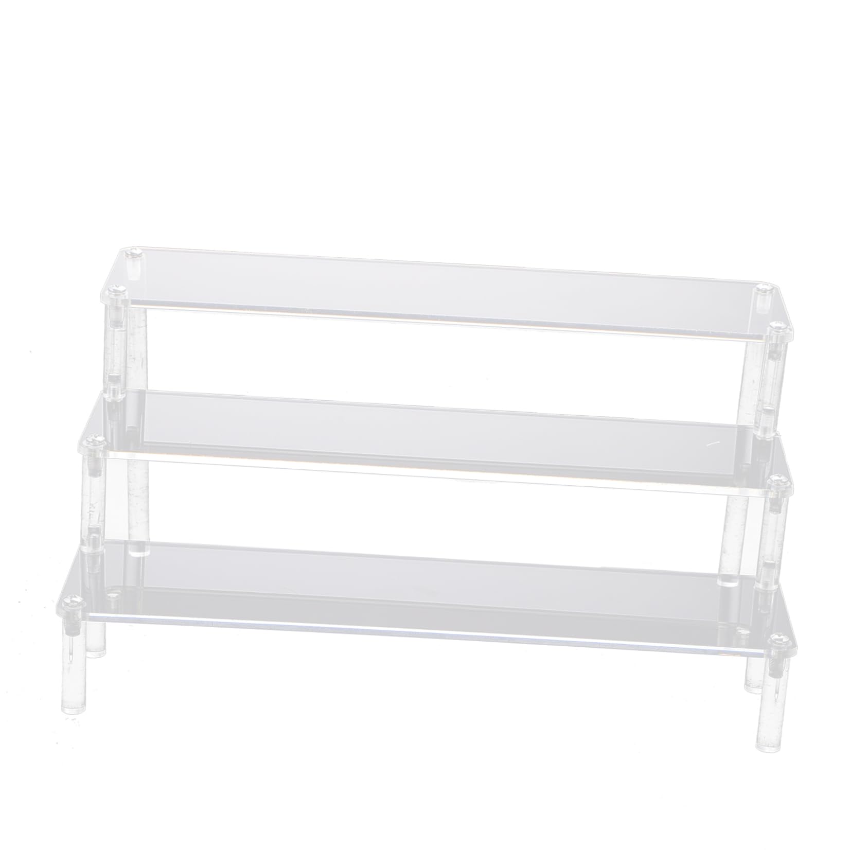 SOLUSTRE 1Pc Multi Layer Acrylic Display Stand for Desktop Storage Clear Organizer for Jewelry Cosmetics and Items for Home Retail and Events