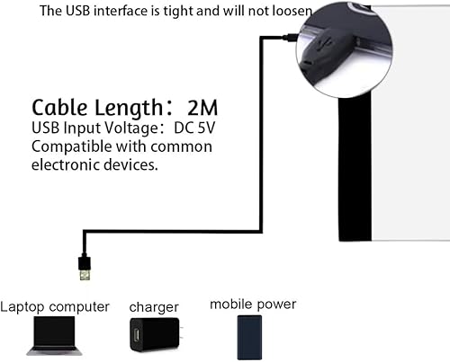 Miniatura 5 de Kit de almohadilla de luz LED de pintura de diamante A2, accesorios de pintura de diamantes 5D, kit de herramientas de taladro completo para
