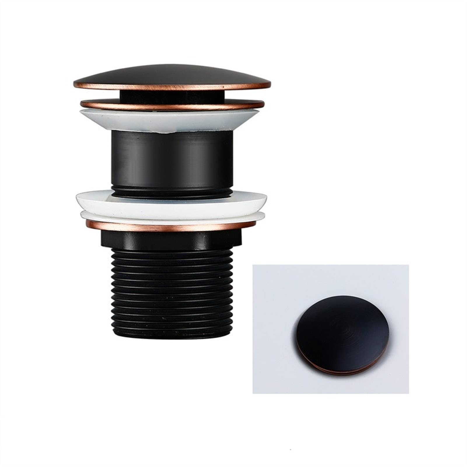 Bouchon de baignoire en laiton durable avec étanchéité parfaite pour lavabo
