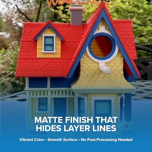 Image of Polymaker Panchroma Matte PLA Filament, Lava Red 1.75mm 1kg 3D Printing Filament, Formerly Polyterra Matte, Fit Most FDM 3D Printers, 1kg Spool (2.2lbs)