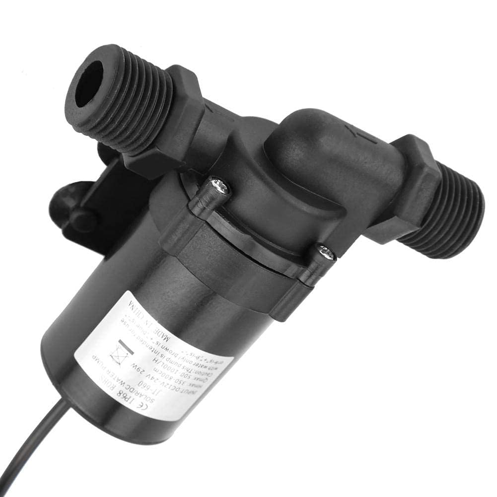 Pompa di Acqua Senza Spazzola di DC 24V, Pompa di Acqua Sommergibile Ecologica a Basso Rumore per il Riscaldatore di Acqua Solare