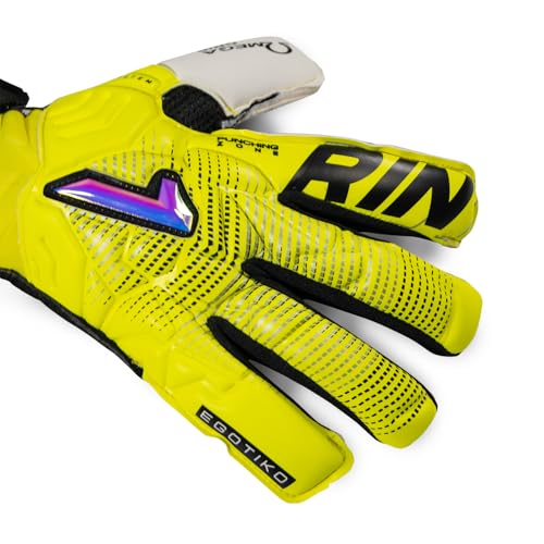 Gants de Gardien Rinat Egotiko Stellar Alpha Junior Jaune Taille 5 Matchs - 2