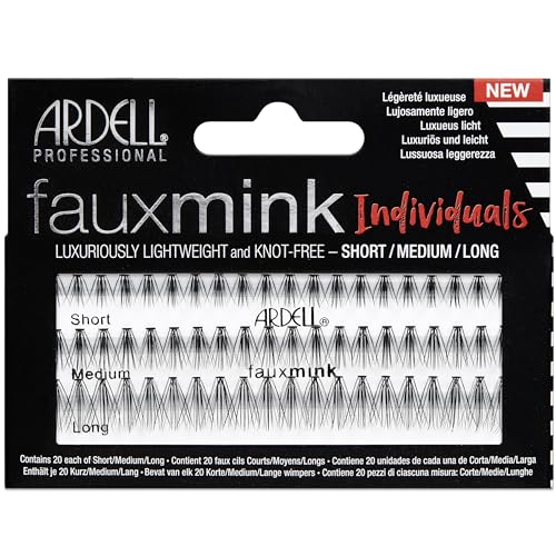 Ardell Pestañas Postizas de grupo sin nudo Faux Mink Individuals Combo Pack Long - Pestañas largas