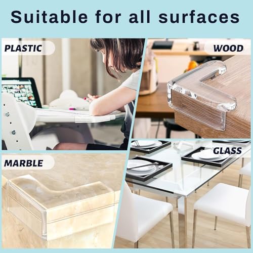 Image of Silicon Corner Protector for Sharp Edges, Table and Bed Edge Guards for Kids, Baby Proofing Furniture (16, Rectangular)
