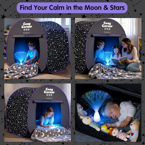 Sensory Tent with Fiber Optic Lamp