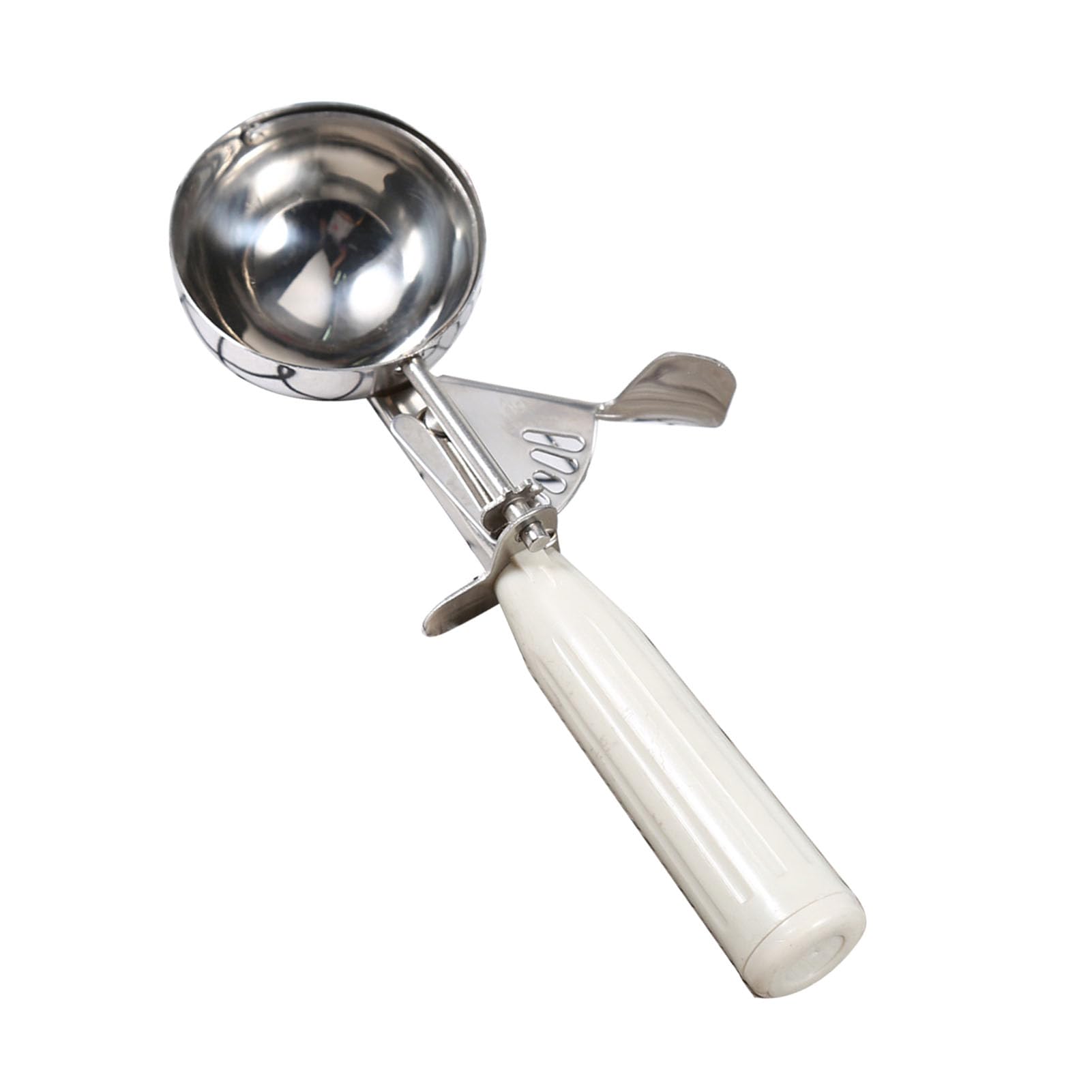 Yctze Cuchara Tipo Cuchara para Helado de Acero Inoxidable con Antideslizante para el Hogar y Tiendas de Postres, Herramienta de Cocina Duradera y Práctica, 1 Unidad (6,8 CM)