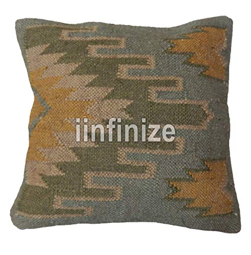 Housse de coussin Kelim pour canapé salon déco ethnique tissée main