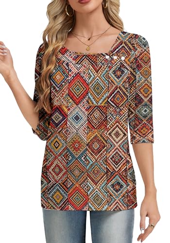 Dimur Women's Asymmetrical Neck Blouse - $7.99 Casual & Business Top - Image 2