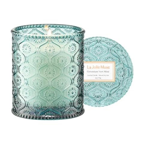 LA JOLIE MUSE Geranium Vert Mint Candle Cover
